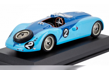 BUGATTI Type 57g 3.3l Team Roger Labric №2 Winner 24h Le Mans (1937) Jean Pierre Wimille - Robert Benoist, 2 Tone Blue