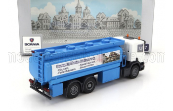 SCANIA P124.860 Tanker Truck Brennstoff Heizen Von 3-assi (1988), Blue White