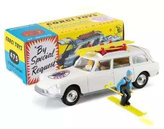 CITROEN DS Safari Corgi Ski Club (1963), white