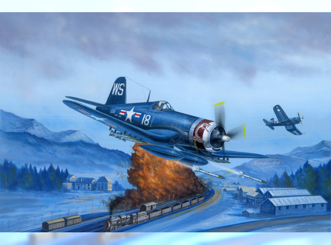 Сборная модель Самолет F4U-4 Corsair Late version