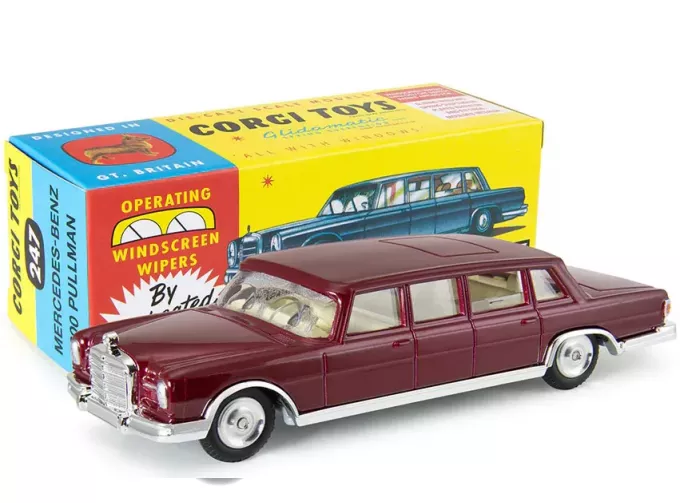 MERCEDES-BENZ 600 Pullman (W100) (1964), dark red