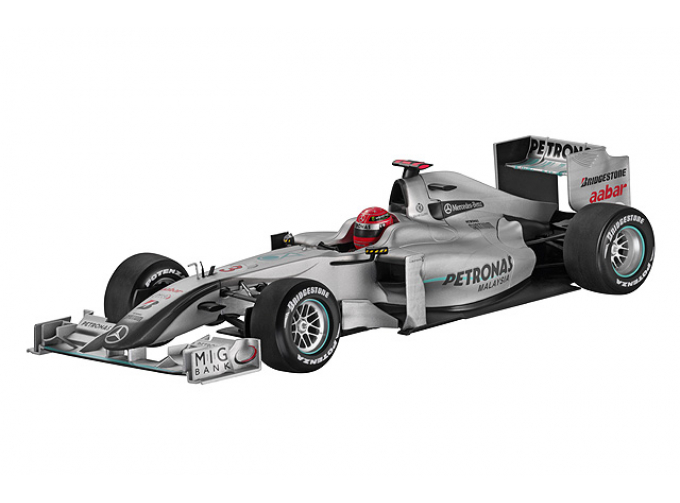 MERCEDES-BENZ GP Petronas W01 Schumacher Show Car (2010), silver