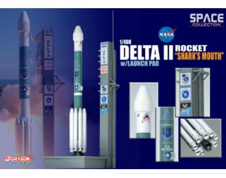 Космический аппарат Дельта II "ПАСТЬ АКУЛЫ" со стартовой площадкой