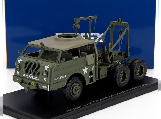 PACIFIC M26 A1 Tractor Truck Us With Crane 3-assi (1944), Military Green