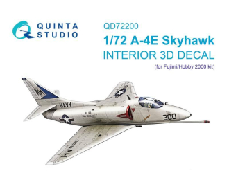 3D Декаль интерьера кабины A-4E Skyhawk (Fujimi/Hobby 2000)