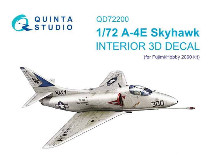 3D Декаль интерьера кабины A-4E Skyhawk (Fujimi/Hobby 2000)