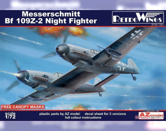 Сборная модель Самолет Messerschmitt Bf 109Z-2 Night Fighter