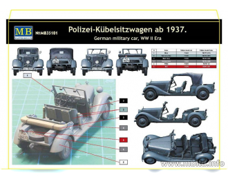 Сборная модель Немецкий полицейский автомобиль (версия 1937)