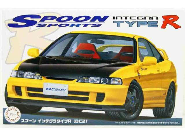 Сборная модель Spoon Integra TypeR (DC2), yellow/black