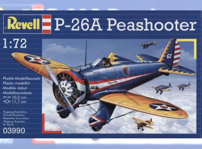 Сборная модель Самолет Boeing P-26A Peashooter