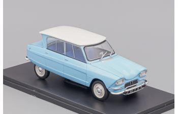 CITROEN Ami 6 1961, Auto Vintage, blue / white