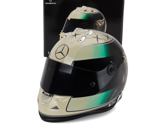 SCHUBERTH HELMET Mick Schumacher 2024 F1 Team Amg Petronas Motorsport N 47 (third Pilot), Gold Green Black