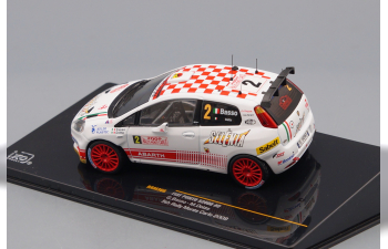 FIAT Abarth Grande Punto S2000 2 5th Rally Monte Carlo (G.Basso - M.Dotta) 2009, white / red