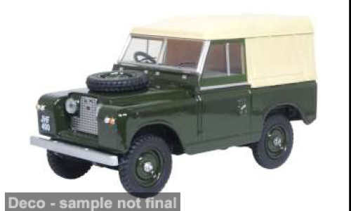 LAND ROVER Series II SWB Canvas (1958), green/beige