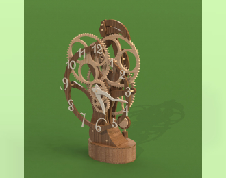 Сборная модель Настольные, каминные деревянные часы