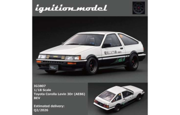 Toyota Corolla Levin 3Dr (AE86) BEV, white / black