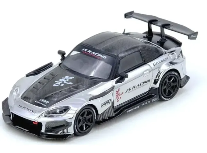 HONDA S2000 J`S Racing Tokyo Auto Salon (2025), chrome silver