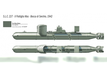 Сборная модель S.L.C. Maiale with crew