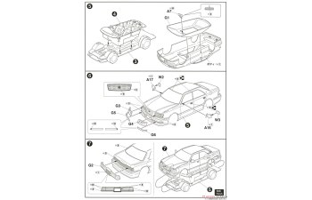 Сборная модель Toyota Crown 3.0 Royal Saloon G (Jzs155)