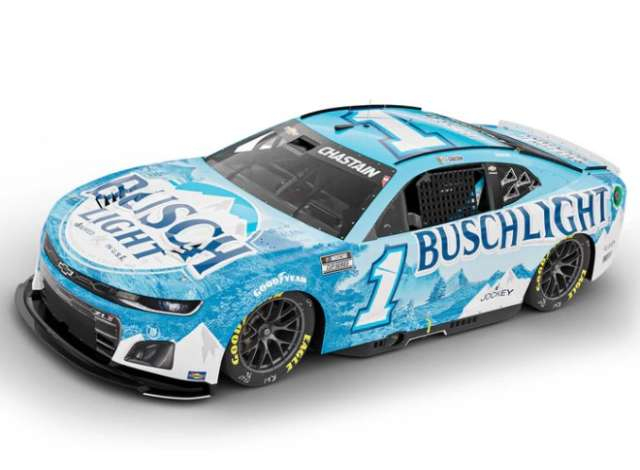 Chevrolet Camaro #1 Ross Chastain *Busch Light*, blue/white 2024