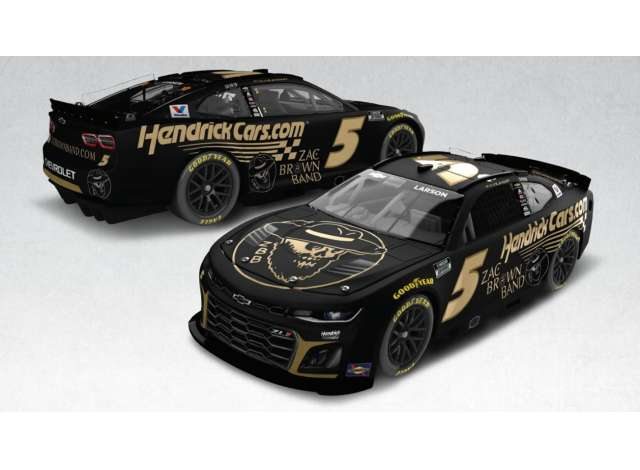 Chevrolet #5 Kyle Larson * Hendrickcars.com/Zac Brown Band*, black 2025