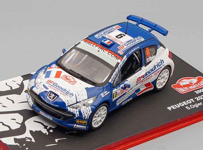 PEUGEOT 207 S2000 #9 S.Ogier - J.Ingrassia (2009), white / blue