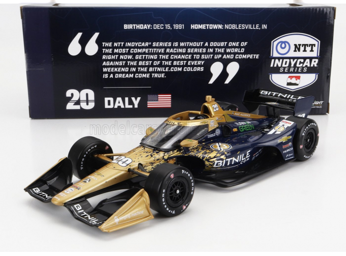 CHEVROLET Team Ed Carpenter Racing N20 Indianapolis Indy 500 Indycar Series (2023) C.Daly, Blue Gold