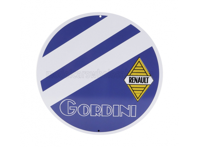 ACCESSORIES Metal Round Plate - Renault Gordini