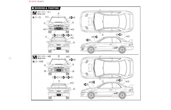 Сборная модель Subaru Impreza STI