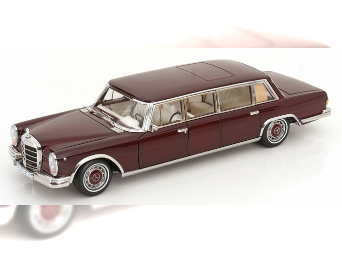 MERCEDES-BENZ 600 LWB W100 Pullman (1963-1981), dark red-metallic