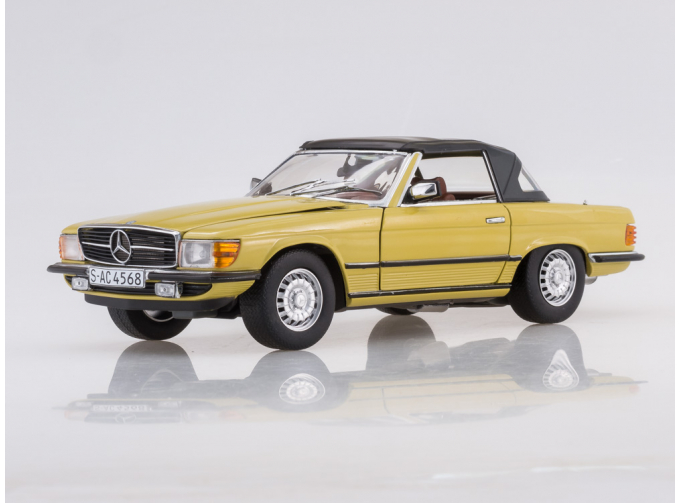 MERCEDES-BENZ 350 SL Closed Convertible (1977 ), mimosa yellow