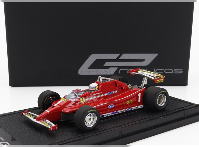 FERRARI F1 126c №1 Season (with Pilot Figure) (1980) Jody Scheckter, Red