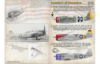 Republic P-47 Thunderbolt Wet decal