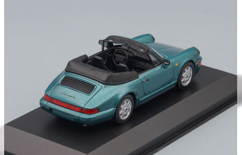 PORSCHE 911 Carrera 2 Cabriolet 1990, turquoise