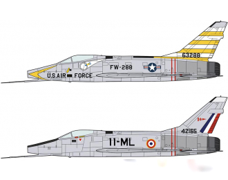 Сборная модель F-100D Super Saber Combo (2 kits) Limited Edition