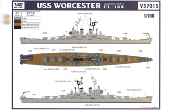 Сборная модель USS WORCESTER CL-144 CRUISER