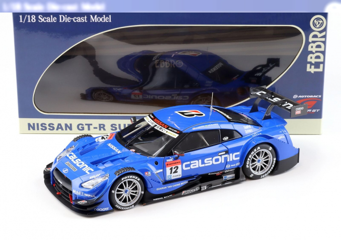 NISSAN GT-R Super GT500 Rd.1 Okayama Calsonic Iimpul #12 R35 (2015), синий