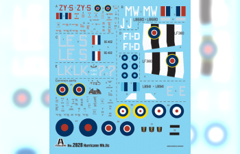 Сборная модель HAWKER Hurricane Mkiic Military Airplane 1941