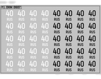 Набор декалей Дублирующие знаки России Калужская область (100х70)