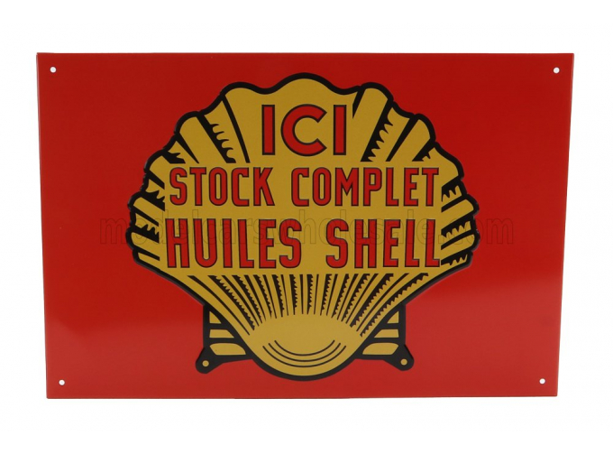 ACCESSORIES Metal Plate - Ici Stock Complet Huiles Shell