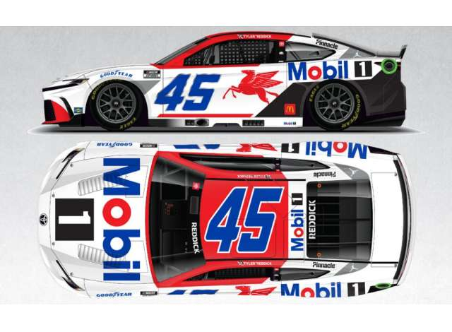 Toyota Camry XSE #45 Tyler Reddick *Mobile 1*, white/blue/red 2025