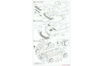 Сборная модель NISSAN PULSAR (RNN14) GTI