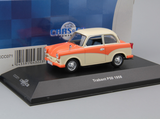 TRABANT P50 Limousine (1958), beige / pink