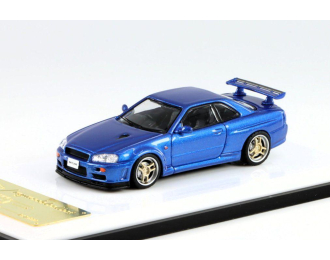 NISSAN Skyline GT-R R34 V-Spec, blue