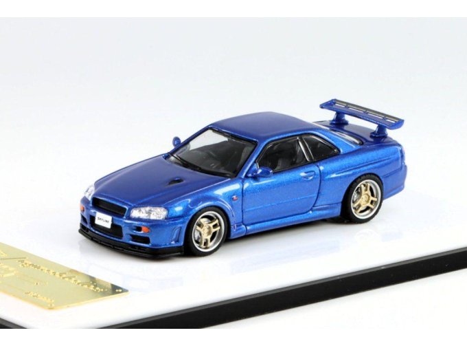 NISSAN Skyline GT-R R34 V-Spec, blue