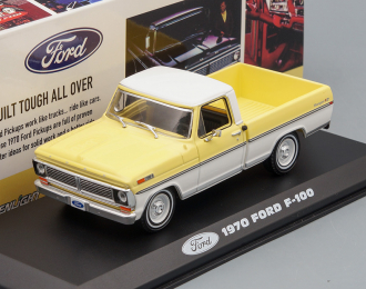 FORD F-100 пикап 1970 Pinto Yellow / Pure White