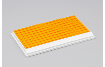 Подиум белый + LEGO оранжевый