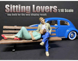 FIGURES Donna - Woman Sitting Lovers Figure 2, Light Green