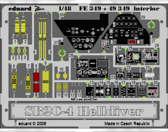 Фототравление для SB2C-4 interior