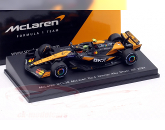McLaren MCL38 №4 Winner Abu Dhabi GP Formula 1 Lando Norris (2024)
